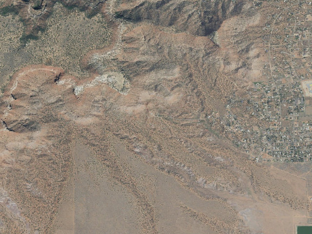 Aerial image of Cottonwood Trail