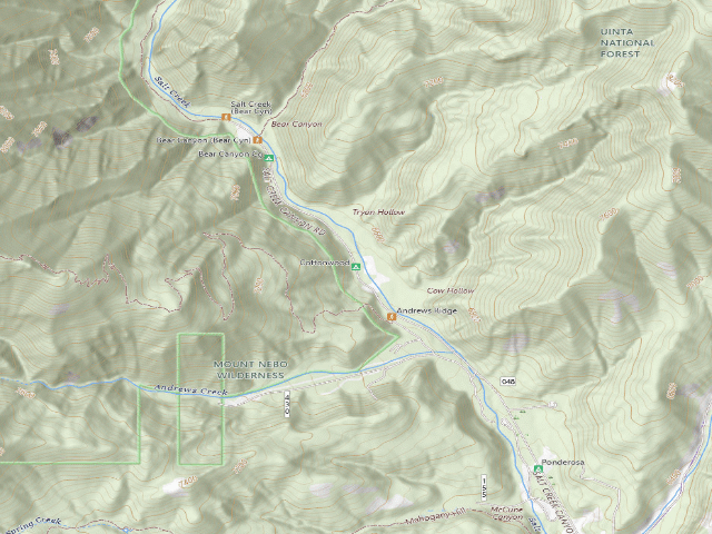 USGS topographic map of Cottonwood
