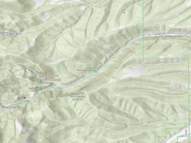 USGS topographic map of Cottonwood