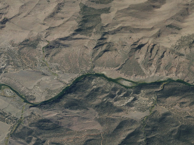 Aerial image of Cottonwoods River Camp