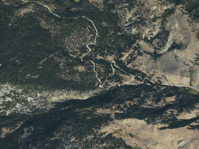Aerial image of Cougar Point Campground