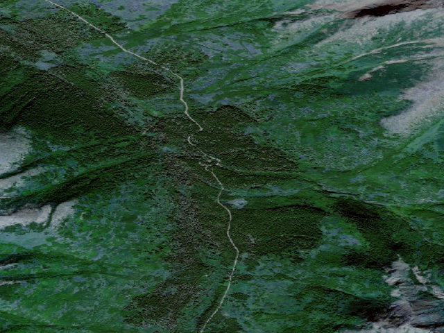 Aerial image of Coure d'Alene Campground