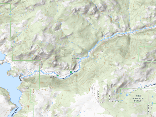 USGS topographic map of Cove