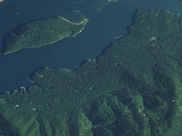 Aerial image of Cove Creek