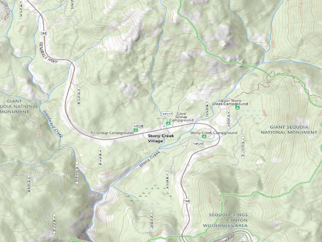USGS topographic map of Cove Group Campground