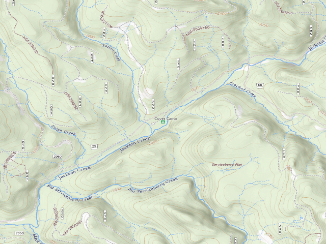 USGS topographic map of Cover Camp