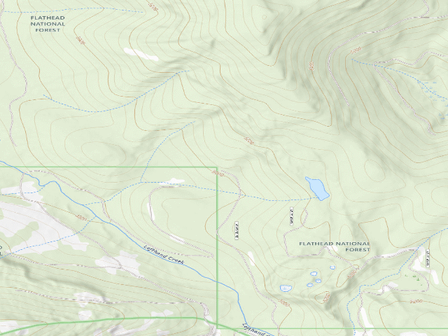 USGS topographic map of Cow Camp 1