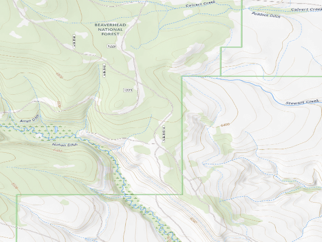 USGS topographic map of Cow Chase