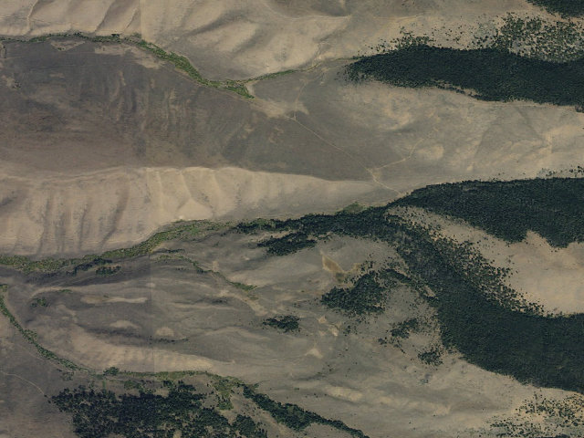 Aerial image of Cow Pie