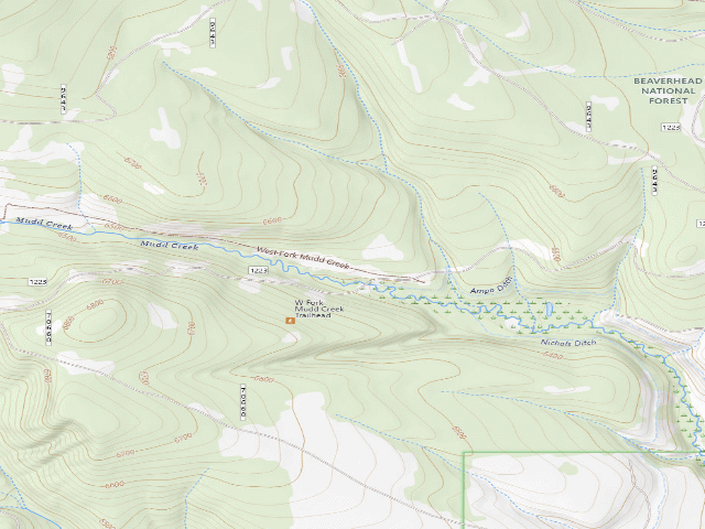 USGS topographic map of Cows And Weed Spraying