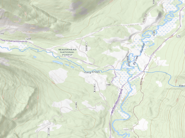 USGS topographic map of Cows