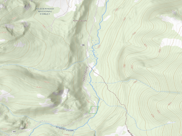 USGS topographic map of Cows