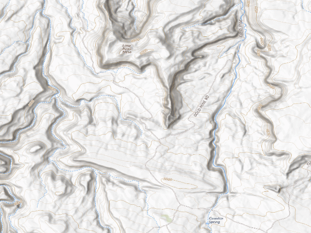 USGS topographic map of Cowskin Campground