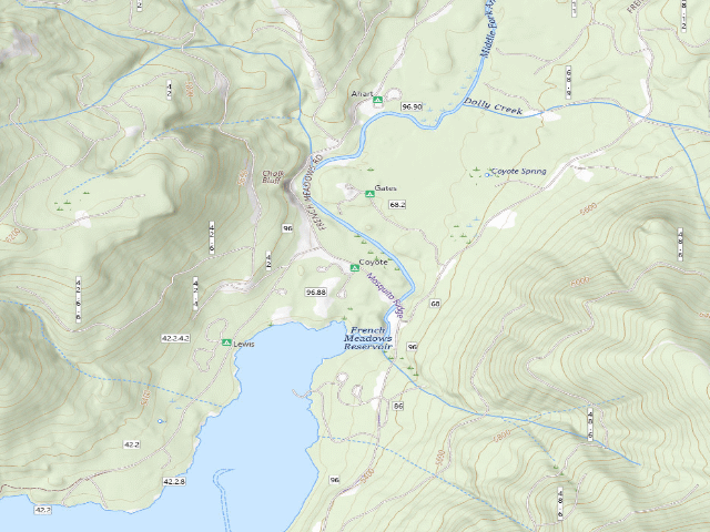 USGS topographic map of Coyote