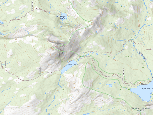 USGS topographic map of Coyote Camp 3