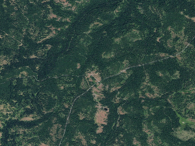 Aerial image of Coyote Campground