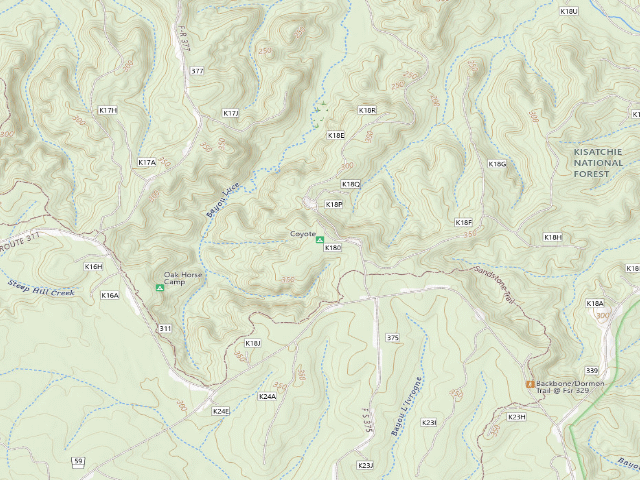 USGS topographic map of Coyote