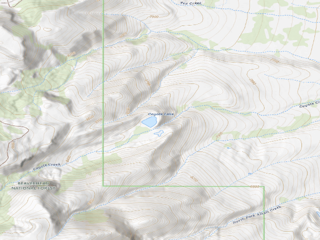 USGS topographic map of Coyote Lake