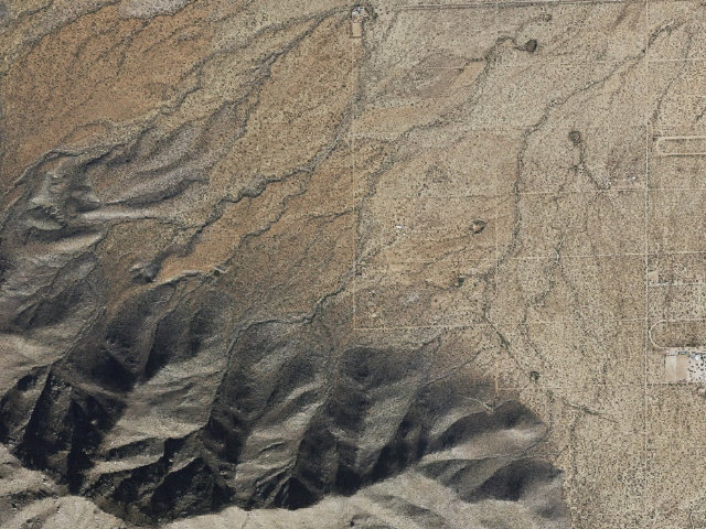 Aerial image of Coyote Mountains Wilderness