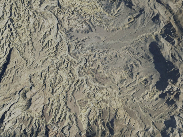 Aerial image of Coyote Mountains Wilderness