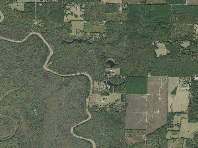 Aerial image of Crabtree Landing Camping Area