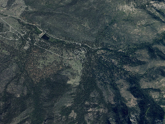 Aerial image of Crackfoot Campground