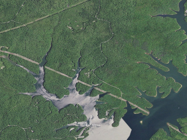 Aerial image of Craigs Creek Group Campground