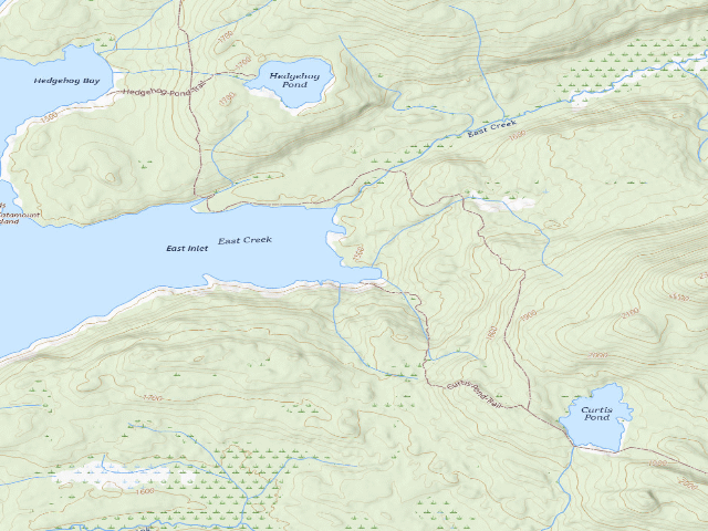USGS topographic map of Cranberry Lake Campsite 15 (Cranberry Lake Wild Forest)