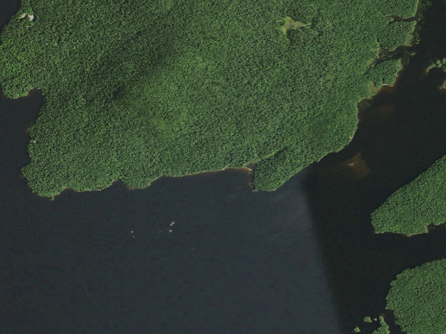 Aerial image of Cranberry Lake Campsite 2 (Cranberry Lake Wild Forest)