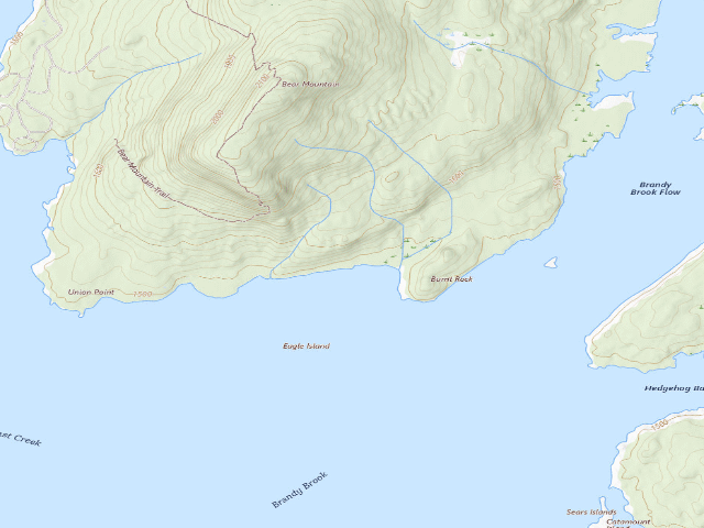 USGS topographic map of Cranberry Lake Campsite 2 (Cranberry Lake Wild Forest)