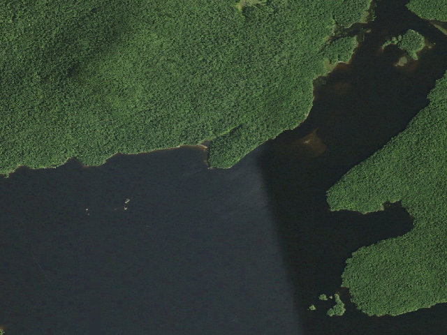 Aerial image of Cranberry Lake Campsite 3 (Cranberry Lake Wild Forest)