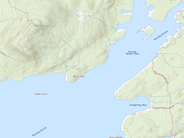 USGS topographic map of Cranberry Lake Campsite 4 (Cranberry Lake Wild Forest)