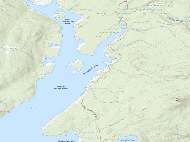 USGS topographic map of Cranberry Lake Campsite 9 (Cranberry Lake Wild Forest)