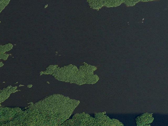 Aerial image of Cranberry Lake Primitive Campsite 19 (Cranberry Lake Wild Forest)