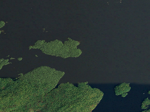 Aerial image of Cranberry Lake Primitive Campsite 21 (Cranberry Lake Wild Forest)