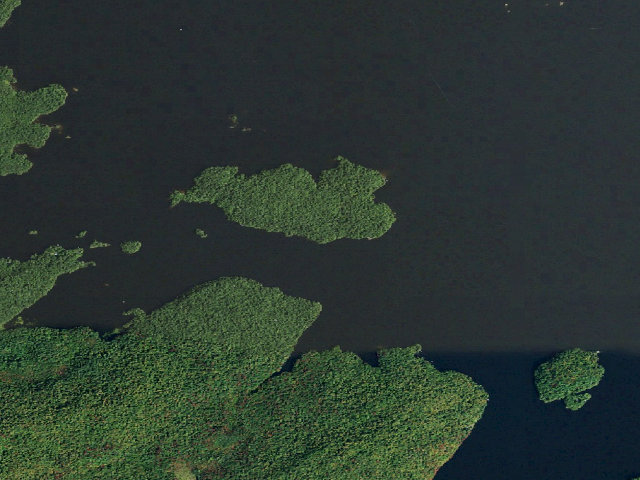 Aerial image of Cranberry Lake Primitive Campsite 22 (Cranberry Lake Wild Forest)