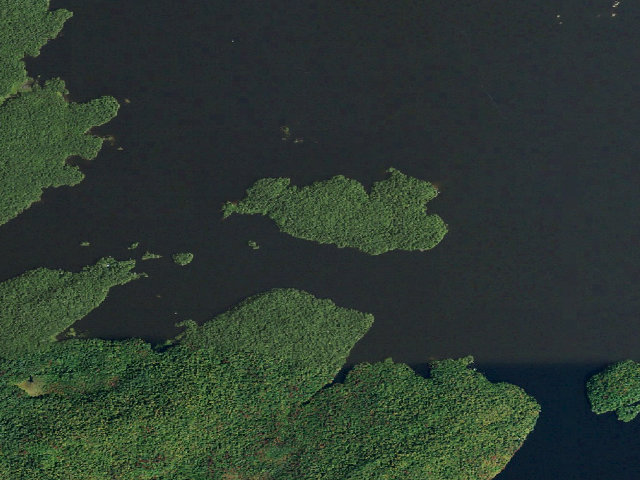 Aerial image of Cranberry Lake Primitive Campsite 23 (Cranberry Lake Wild Forest)