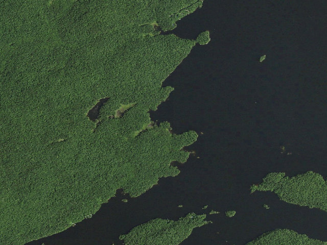 Aerial image of Cranberry Lake Primitive Campsite 46 (Cranberry Lake Wild Forest)