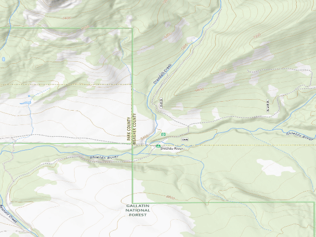 USGS topographic map of Crandall40