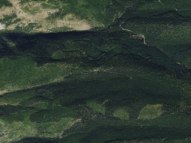 Aerial image of Crane Mtn Rd End