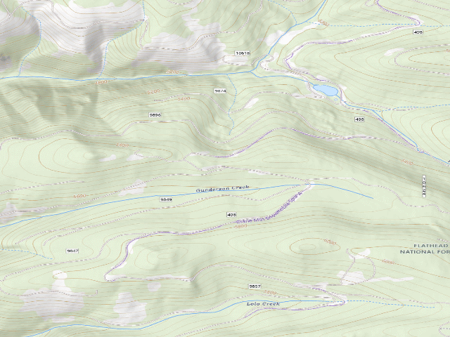 USGS topographic map of Crane Mtn Rd End