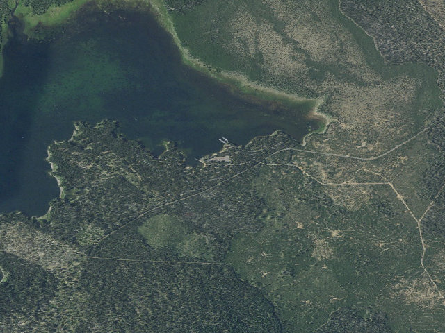Aerial image of Crane Prairie