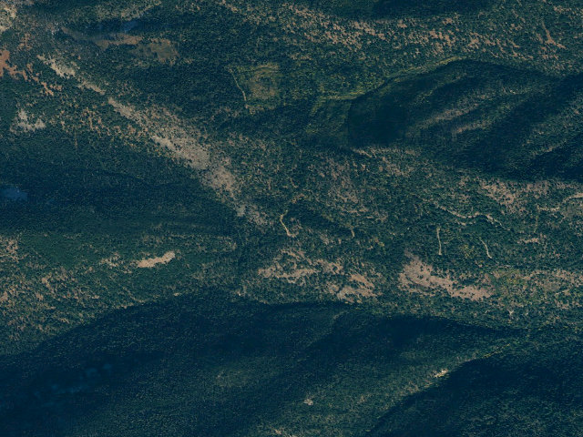 Aerial image of Crater Creek Campground