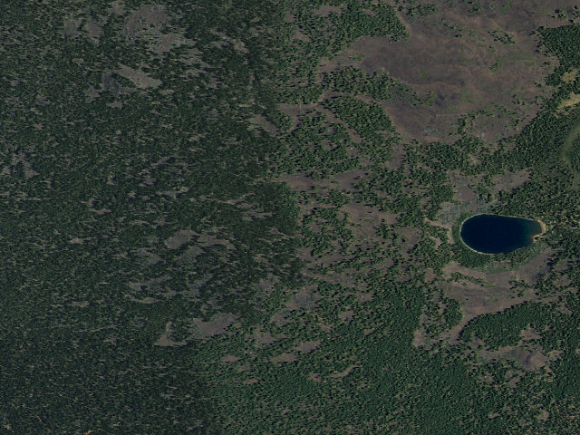 Aerial image of Crater Lake