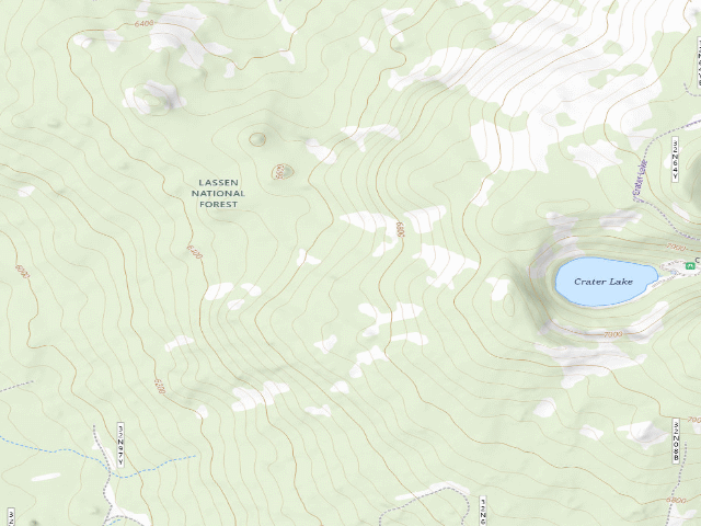 USGS topographic map of Crater Lake