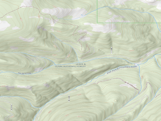 USGS topographic map of Crazies 8911-200