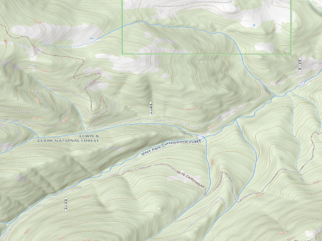 USGS topographic map of Crazies 8911-203