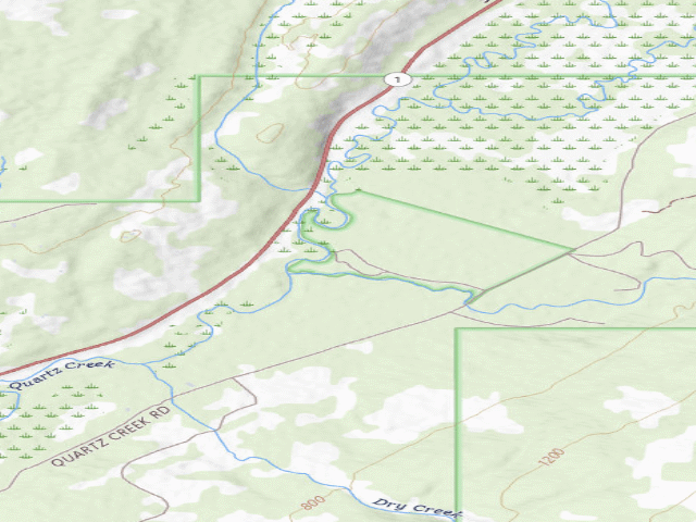 USGS topographic map of Crescent Creek Cg