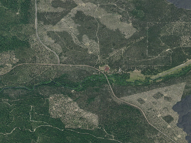 Aerial image of Crescent Creek