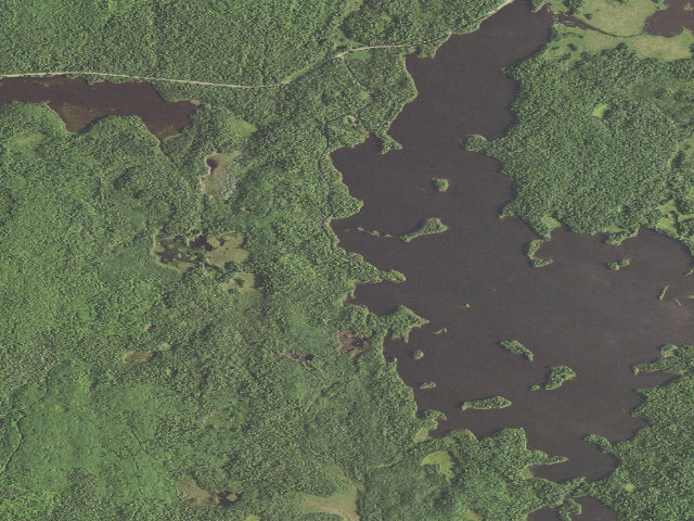 Aerial image of Crescent Lake Campground